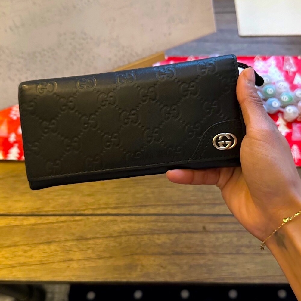 Gucci Black Leather Wallet
